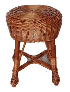 Tabouret en osier
