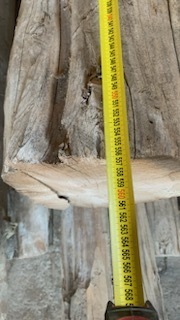 Poutres rondes en bois