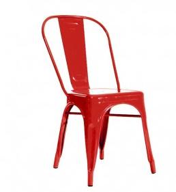 Chaise Vintage en acier peint, silla t5846r
