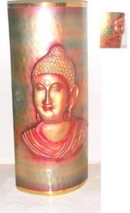 Emboss peint à la main de Bouddha