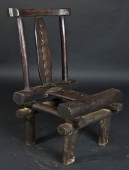 Tabouret ou chaise Baoulé