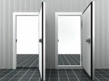 Portes tournantes et coulissantes de chambres froides