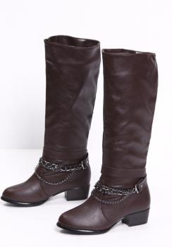 Bottes à brides Brun