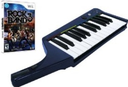 Clavier Pro + Jeu Rock Band3 Wii