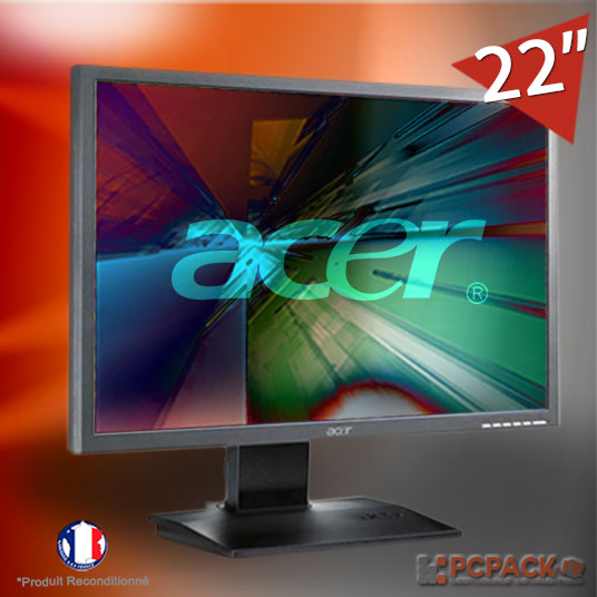 Ecran acer b223w lcd 22" resolution 1680 x 1050 Destockage Grossiste