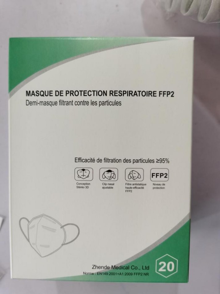 Masques Chirurgicaux Medicaux EN14683 Type IIR/Masques FFP2 Blanc