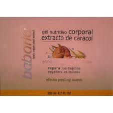 GEL NUTRITIF CORPOREL BABARIA A LA BAVE D'ESCARGOT en maxi 200ml