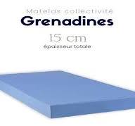 Matelas "THIRIEZ" déhoussables 160 X 200 X 15 cm de hauteur (modèle Grenadine)