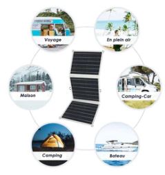 Panneau solaire pour Centrale électrique / Générateur portable / Station lithium Série...