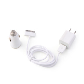 3-in-1 ac / chargeur de voiture / Kit de cables pour iPhone 3G/3GS/4
