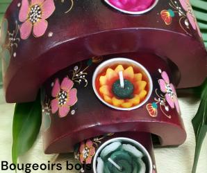 Vases et Bougeoirs en Manguier et Bambou – Faits Main, Élégance Naturelle