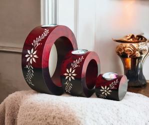 Vases et Bougeoirs en Manguier et Bambou – Faits Main, Élégance Naturelle