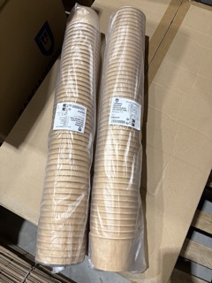 POTS À GLACES 240 ML 250 + 18 PE G/M2 Ø9,4x5,5 CM MARRON CARTON (2000 UNITÉ)