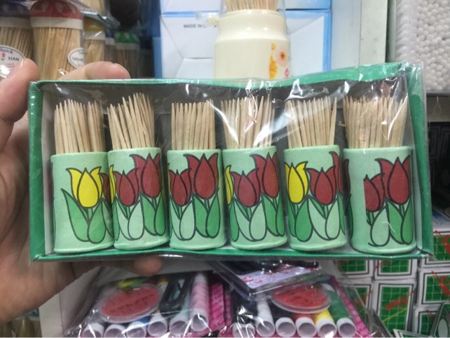 Cure-dents Aromatisés - Lot De 80 Pièces, 7 Saveurs (Cannelle, Pomme, Menthe...), Boîte Ou Sachet Élégant, Pour Haleine Fraîche