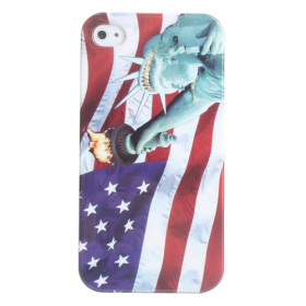 De protection du pavillon nous et la statue de la liberté pour les cas iphone 4 et 4s
