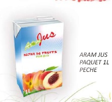 Jus de pêche Frais 100%