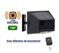 Alarme solaire multifonctions - Série TACTIC – 4 modes - Télécommande RF - 129db - Sirè...
