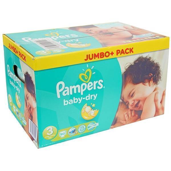Pampers Couches Baby Dry Midi taille 3