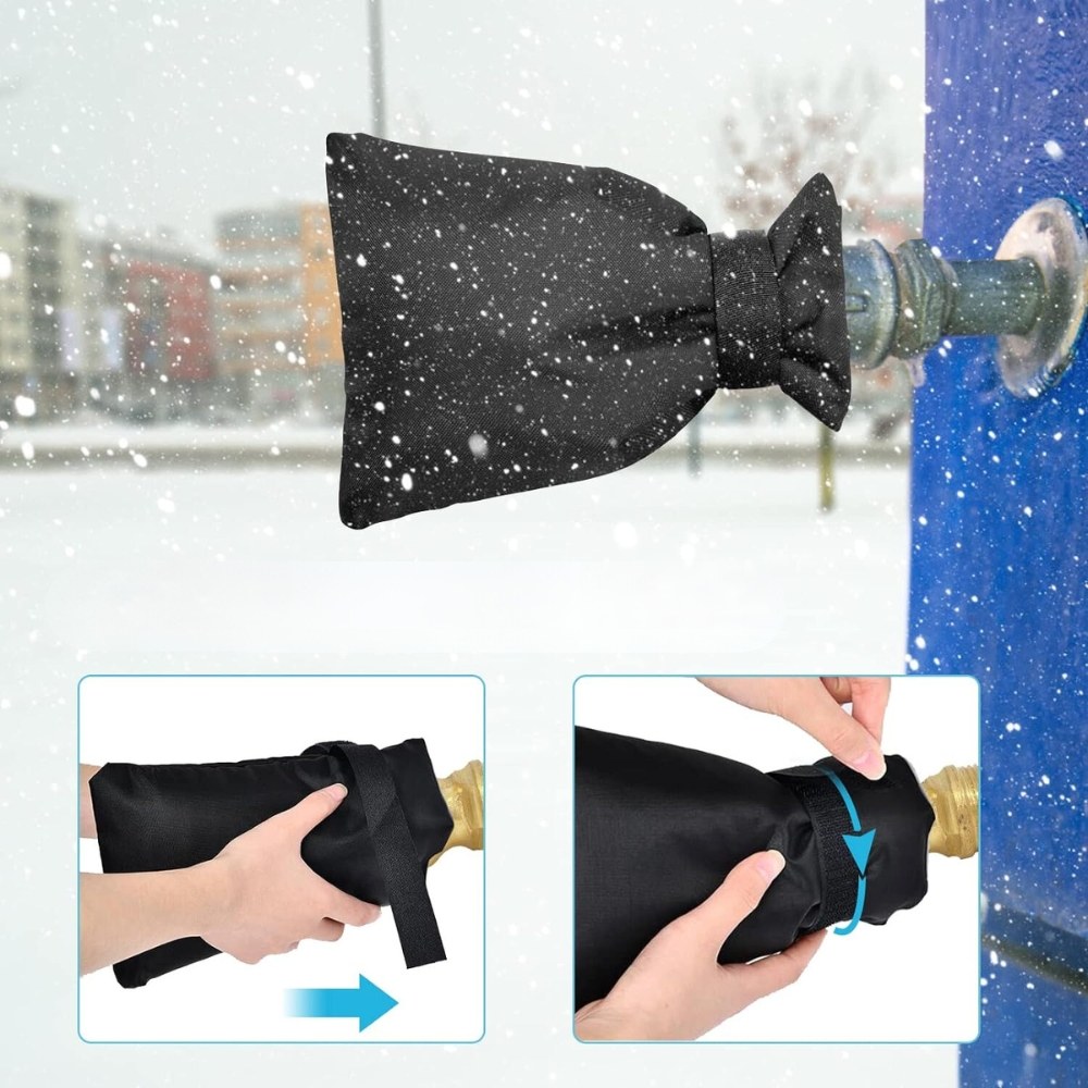 Lot De 3 Housses De Protection Hiver Pour Robinet Extérieur - Taille 21x17cm, Anti-gel Et Imperméable