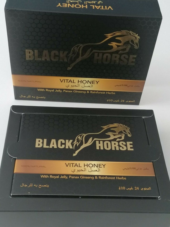 2 boite de 24 stick Miel Aphrodisiaque BLACK HORSE Destockage Grossiste
