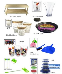 Gros stock de palettes de bazar et de licence