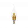 DÉSTOCKAGE Ampoule LED E14 3W Flamme blanc chaud