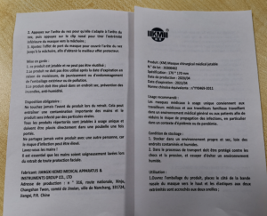 Destockage Masques chirurgicaux