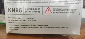 KN95 10pics/paquet, NO CE