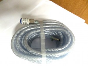 1 Tuyau 7,5m 8x13mm pvc armé raccords rapides Mecafer