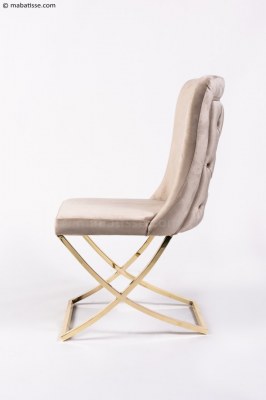 Chaise salon velours