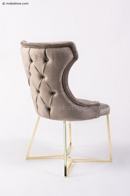 Chaise salon velours
