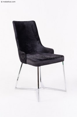 Chaise salon velours