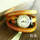 Grossiste montre watch bracelet cuir 3 lannières