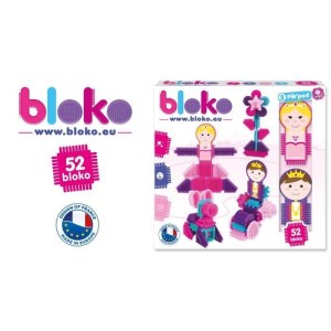 Jeu d'assemblage - BLOKO - Coffret de 50 BLOKO et 2 figurines Princesse