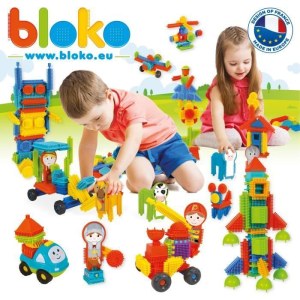 Jeu d'assemblage - BLOKO - Coffret de 50 BLOKO et 2 figurines Ferme - Dès 12 mois