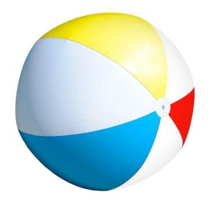 Ballon de plage géant - WIKI - PVC - Diamètre 107 cm - Multicolore - Adulte