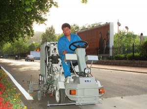 Petite Machine airless de conduite de marquage au sol à solvant froid