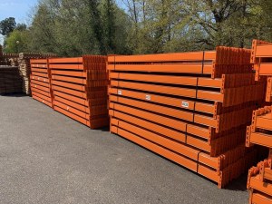 Rack à palette rayonnage industrielle métallique occasion sabot lot caillebotis