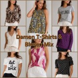 020135 Mix aus Damen-T-Shirts + Blusen
