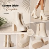 060152 Bottines femme à plateforme Bershka
