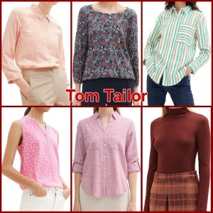 020277 Mix de blouses et de T-shirts pour femmes + Tom Tailor