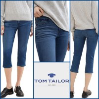 020289 Pantacourt en jean femme Tom Tailor