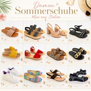060130 Mix de chaussures d’été femme en provenance d’Italie