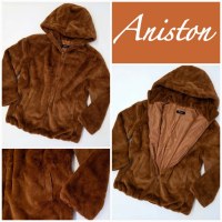 050164 Manteau léger à capuche femme Aniston