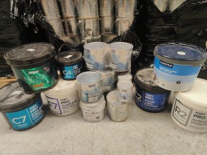 Lot Destockage Palettes de Peinture Blanche