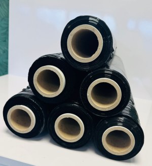 FILM ETIRABLE A PALETTE NOIR 300M / 500 MM 17 MICRONS 2,4 KG