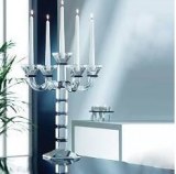 Chandelier bougeoir de cristal à 5 bras design style Art Déco 15x15 cm H.56 cm