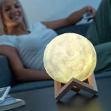 SHOP-STORY - LED MOON LAMP : Lampe lune LED à contrôle tactile