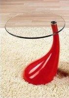 Table basse rouge