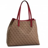 LOT DE SACS GUESS VIKKY CABAS MARRON ET GRIS